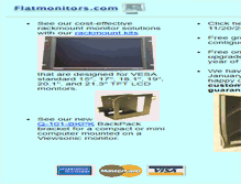 Tablet Screenshot of flatmonitors.com